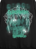 Gothic Skull Graphic Hoodie