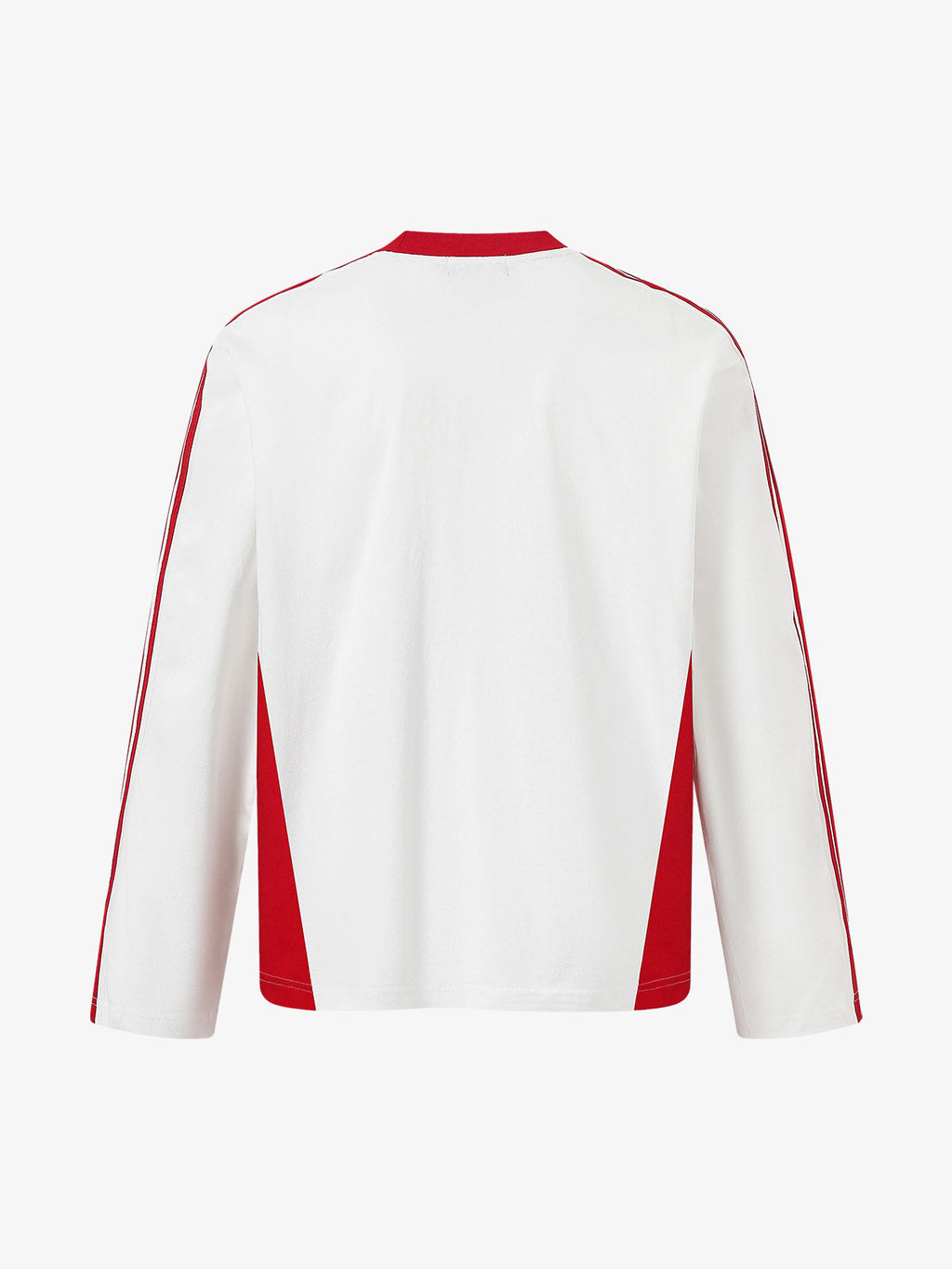 Jersey Digital Print Colorblock Long-Sleeved T-Shirt