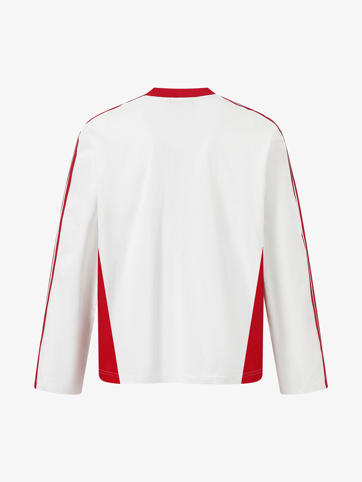 Jersey Digital Print Colorblock Long-Sleeved T-Shirt