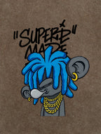 Theprecipice Graffiti Trend Blue Dreadlock Boy T-Shirt