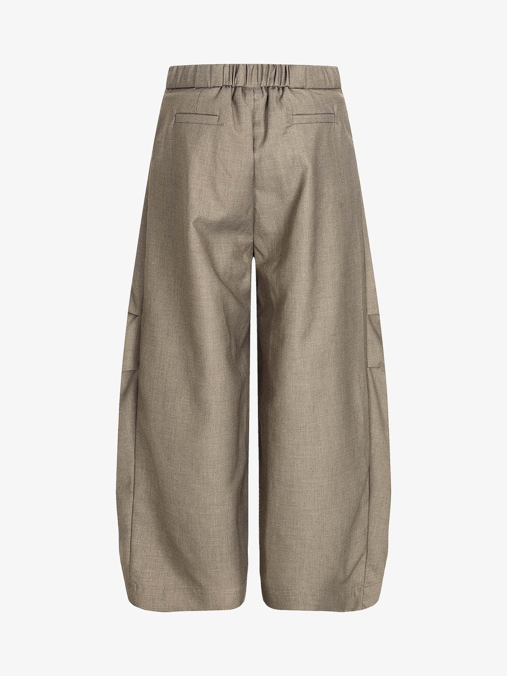 Pleated Drawstring Scimitar Track Pants