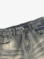 Vintage Washed Flare Jeans