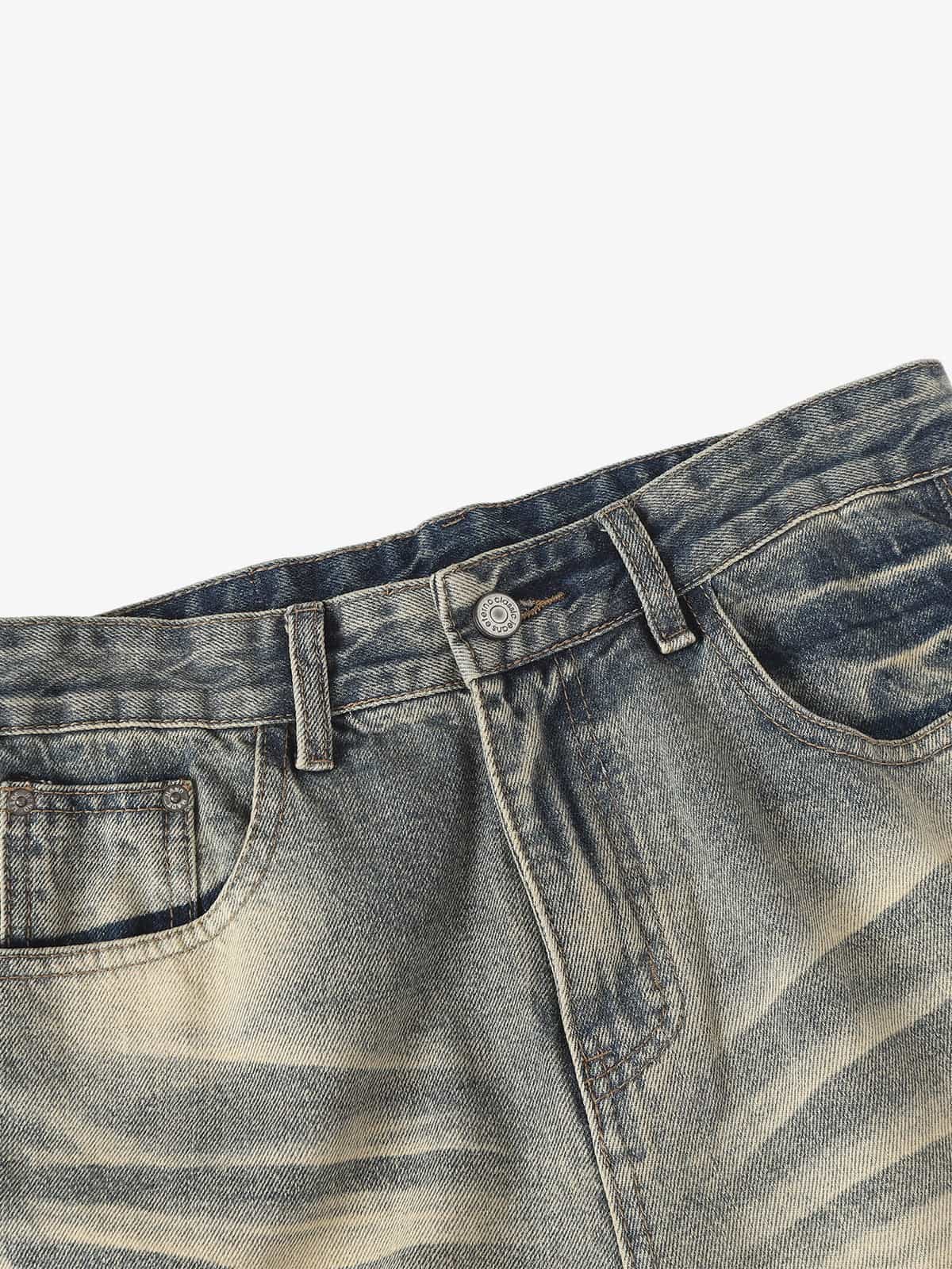 Vintage Washed Flare Jeans
