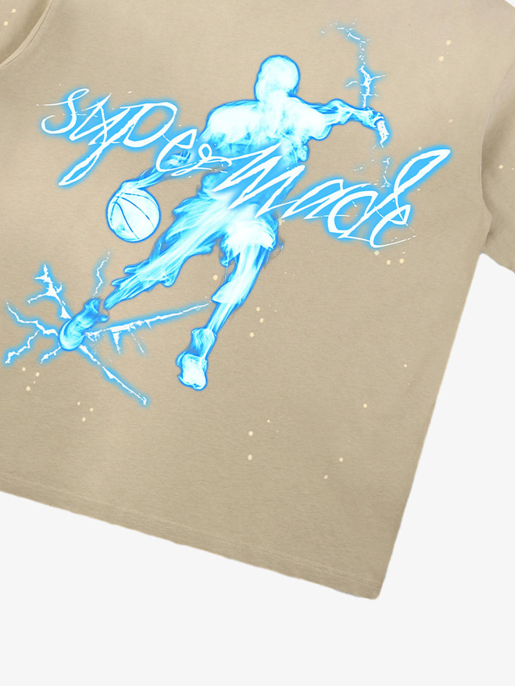 precipice Energy Burst Basketball Electric Graphic T-Shirt