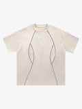 Functional Deconstructed Split Short-Sleeved T-Shirt - 2437