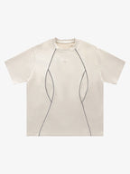 Functional Deconstructed Split Short-Sleeved T-Shirt - 2437