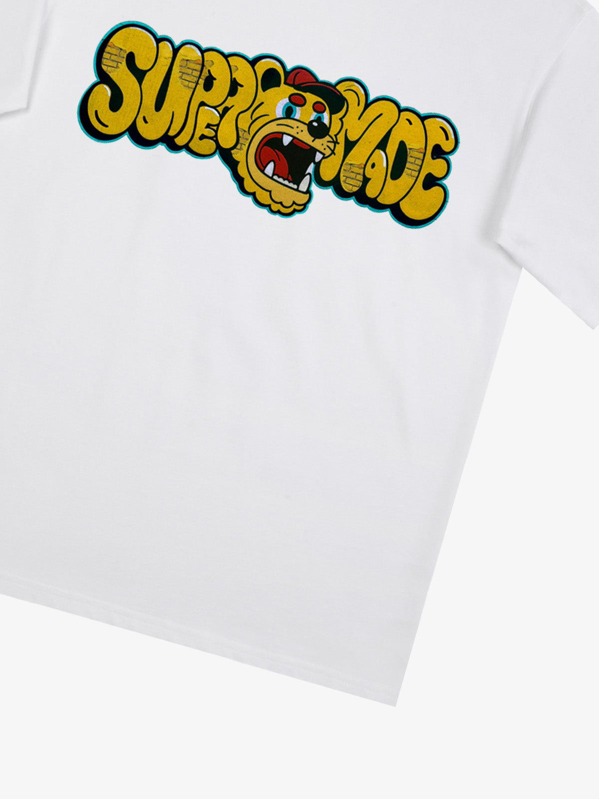 Street Graffiti Trendy Tiger Head Font T-Shirt