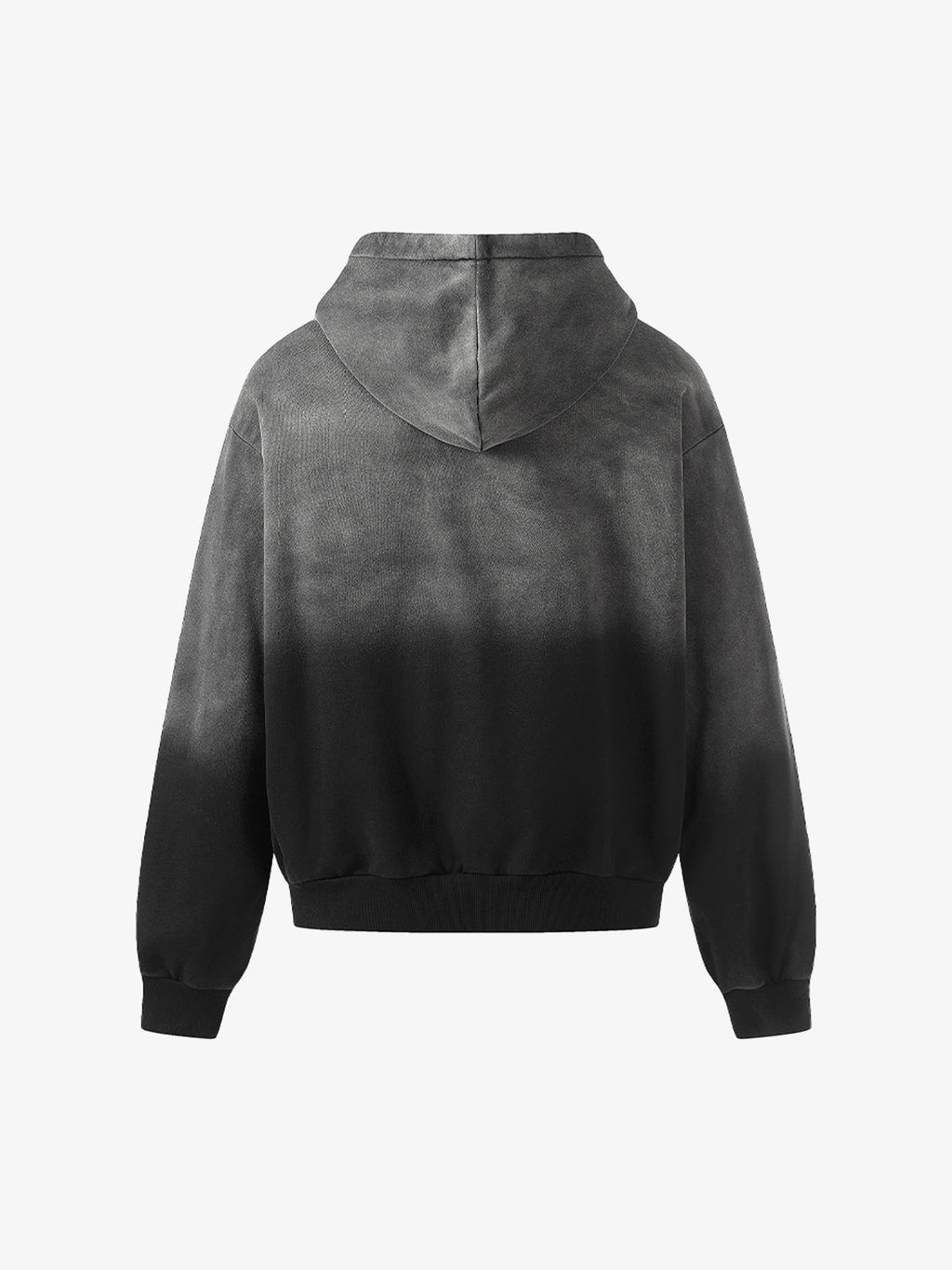 Distressed "23" Patch Zip Up Hoodie