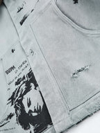 Vintage Washed Distressed Barn Work Jacket - 2582