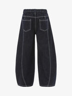 Vintage Topstitched Scimitar Jeans