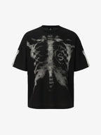 X-Ray Skeleton Graphic Waffle T-Shirt