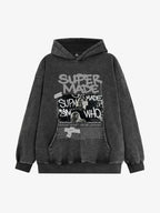 Trendy Retro Graffiti Character Hoodie