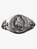 Praying Hands Signet Ring