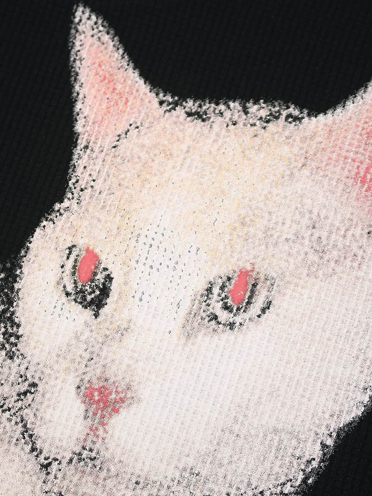 Vintage Cat Graphic T-Shirt
