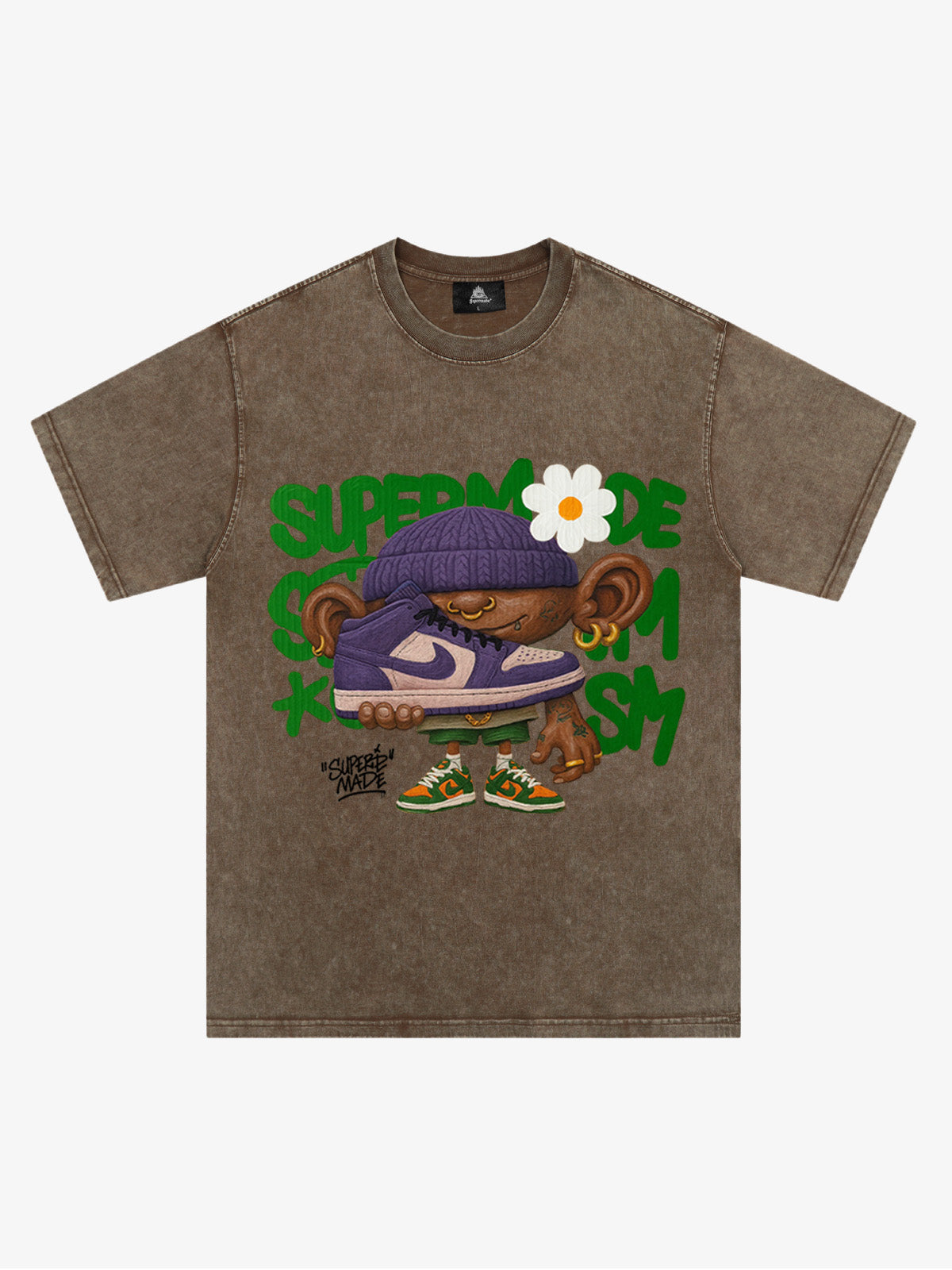 Street Cartoon Sneaker Graffiti Sneaker T-shirt