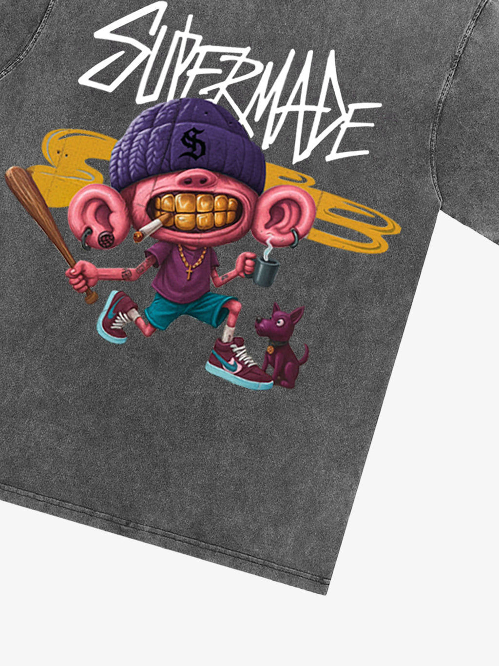 Theprecipice Cartoon Graffiti Trendy Weird Kid T-Shirt