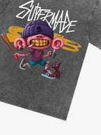 Theprecipice Cartoon Graffiti Trendy Weird Kid T-Shirt