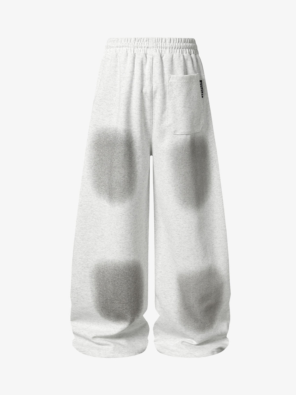 Spray Paint Star Print Distressed Sweatpants
