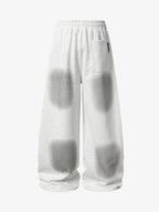 Spray Paint Star Print Distressed Sweatpants