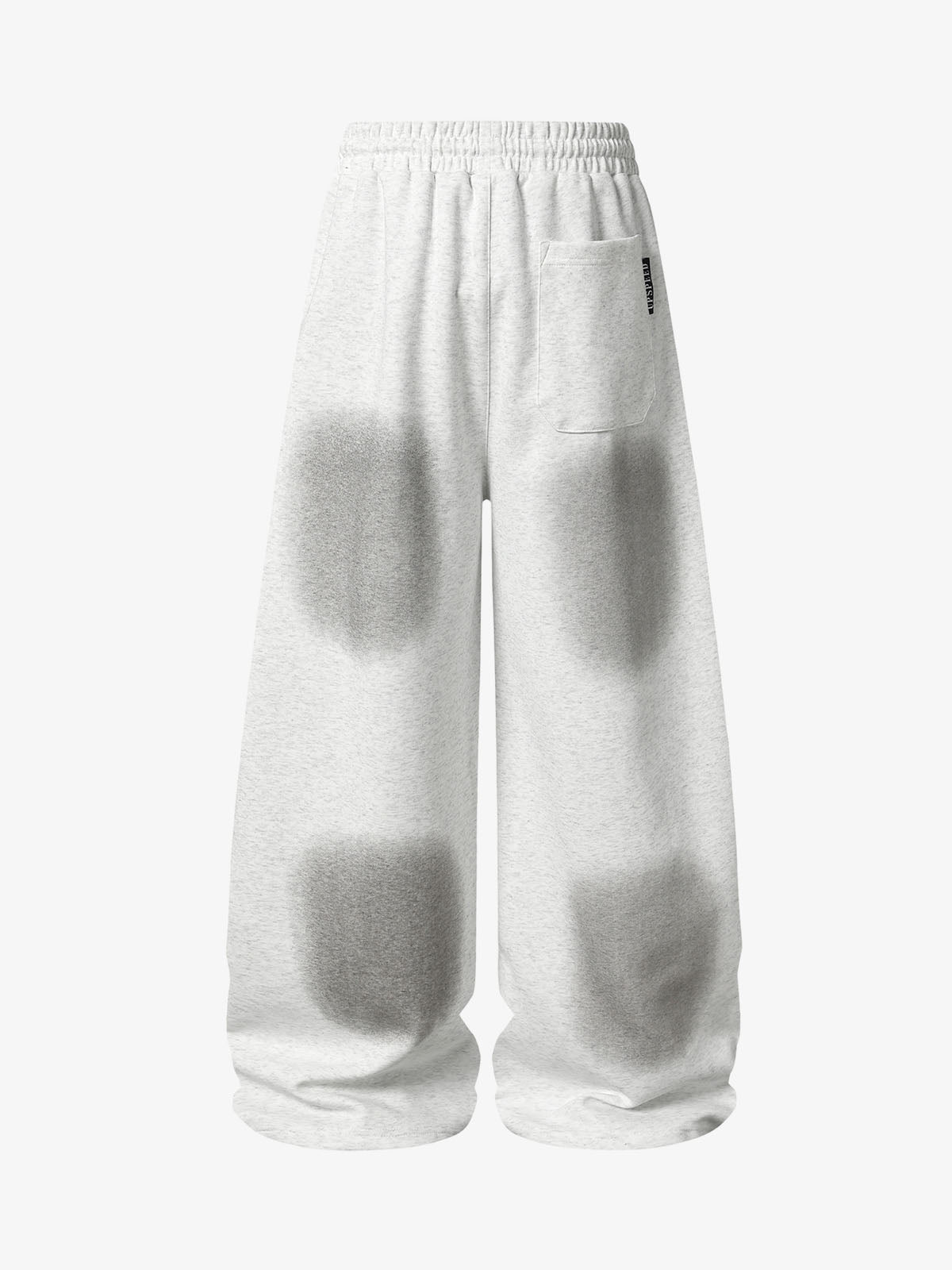 Spray Paint Star Print Distressed Sweatpants