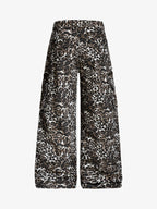 Leopard Print Cargo Wide Leg Pants