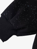 Simple Letter Print Sparking Loose Hoodie