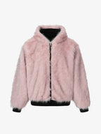 Street Fur Reversible Hooded Jacket - 2493