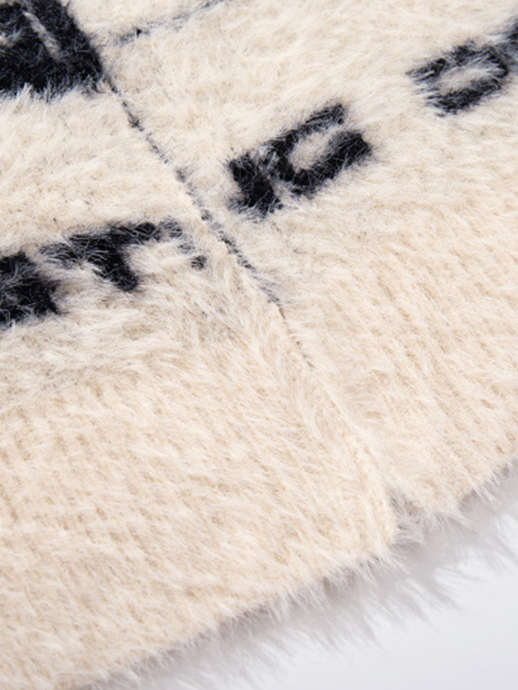 Street Subculture Angel Jacquard Cardigan Sweater