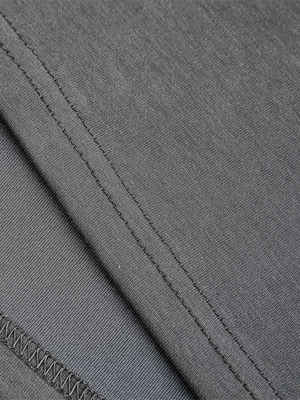 Mock Neck Layered Long Sleeve T Shirt