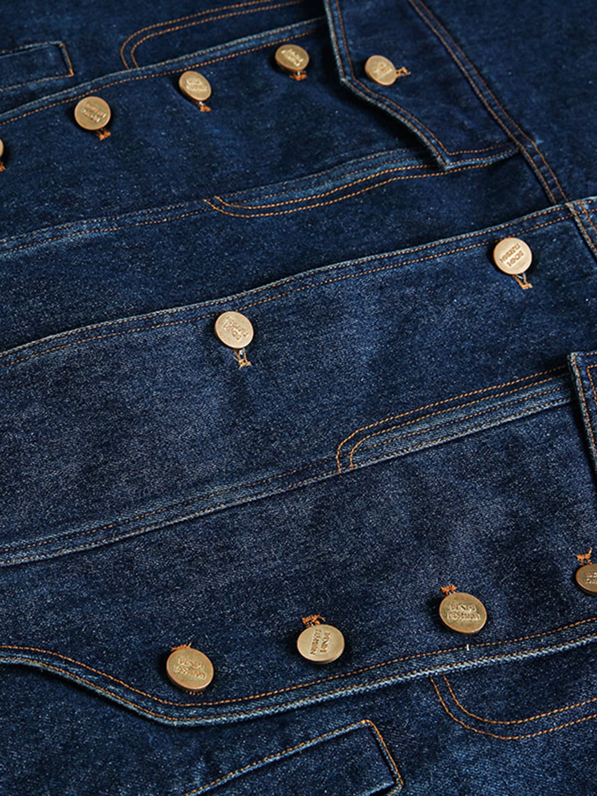 Vintage Metal Studs Decorated Denim Jacket