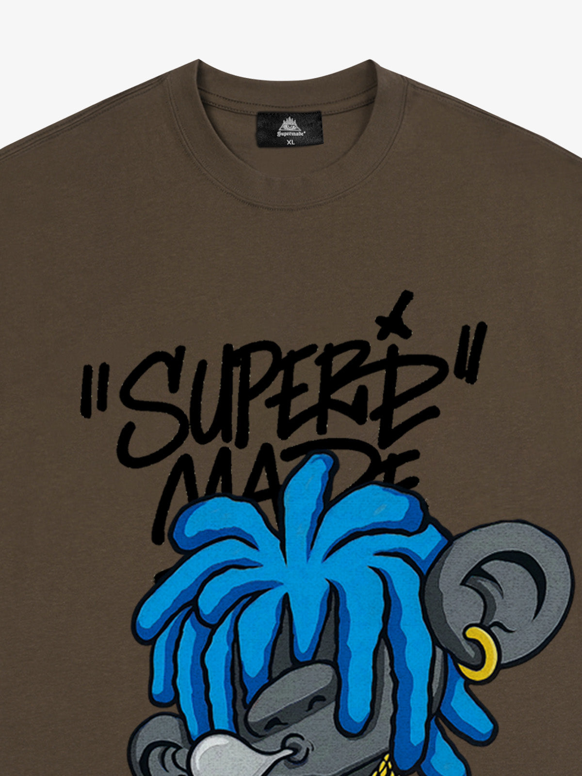 Theprecipice Graffiti Trend Blue Dreadlock Boy T-Shirt