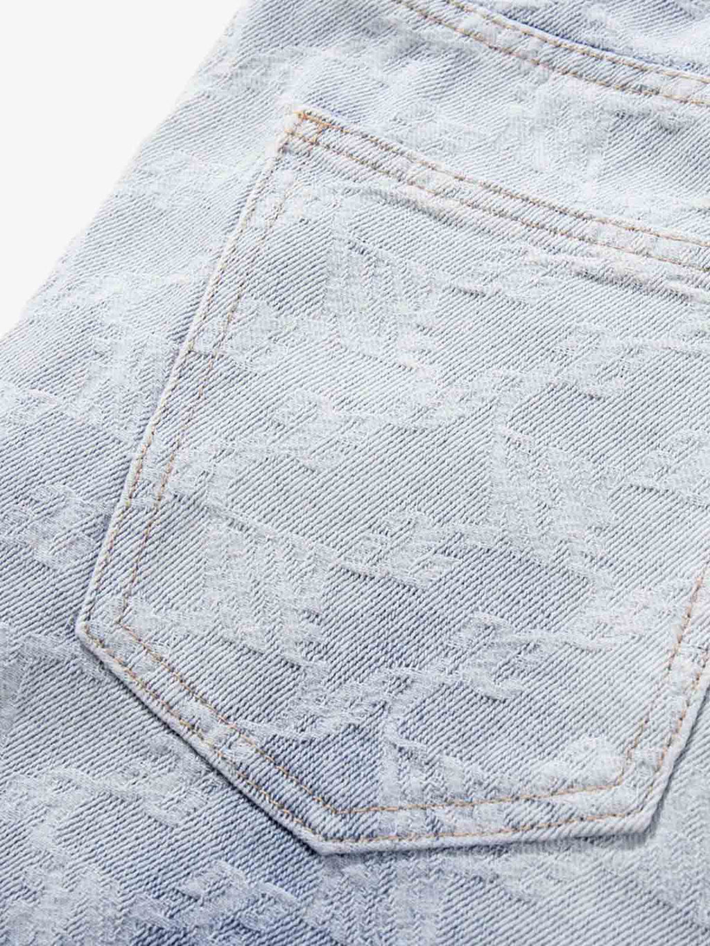 Gradient Wash Jacquard Denim Jeans
