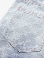 Gradient Wash Jacquard Denim Jeans