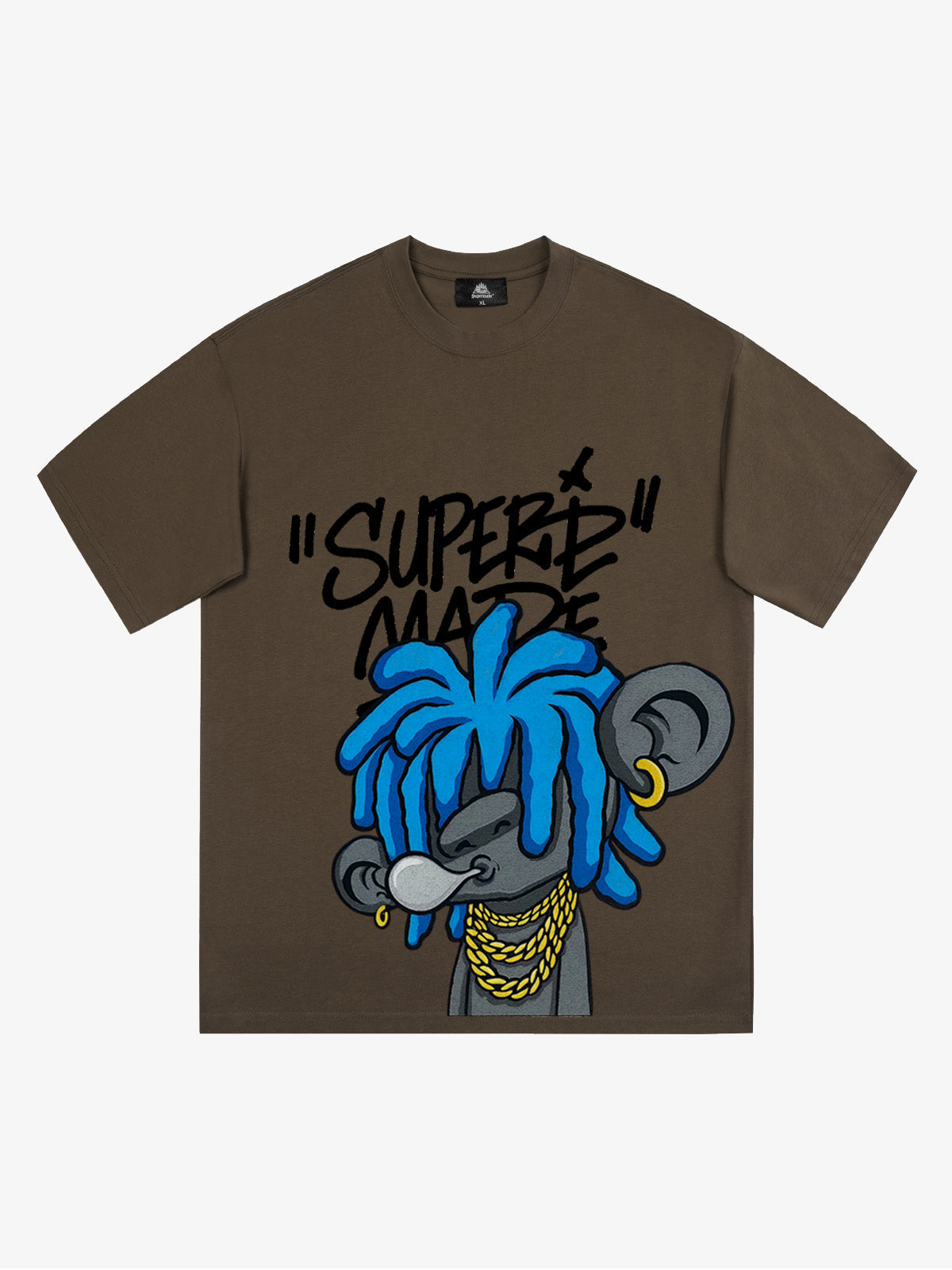 Theprecipice Graffiti Trend Blue Dreadlock Boy T-Shirt