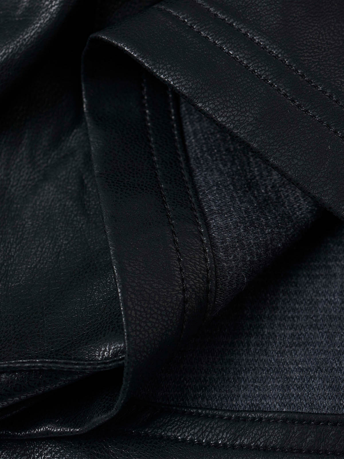 Faux Leather Cargo Jorts