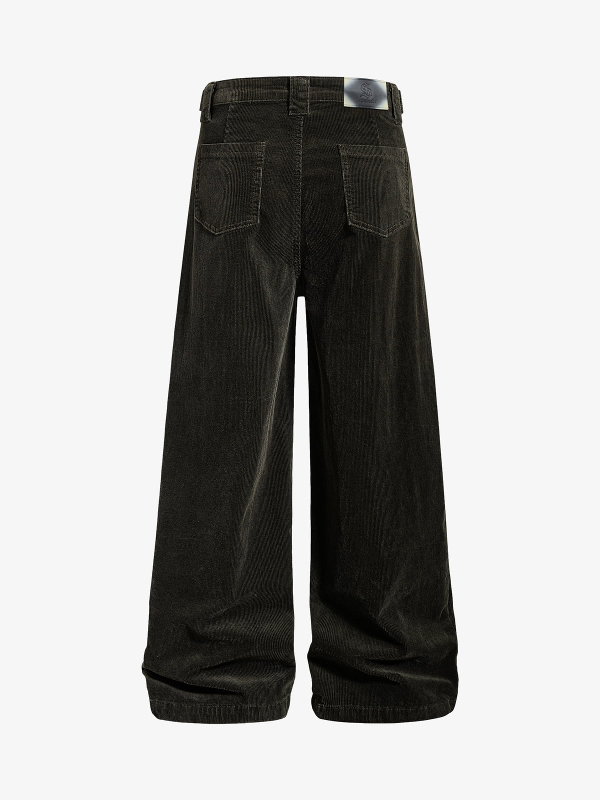 Pleated Corduroy Wide Leg Pants