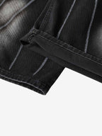 Butterfly Spray Graphic Camo Pocket Barrel Jeans