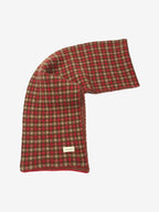 Vintage Holiday Plaid Knit Scarf