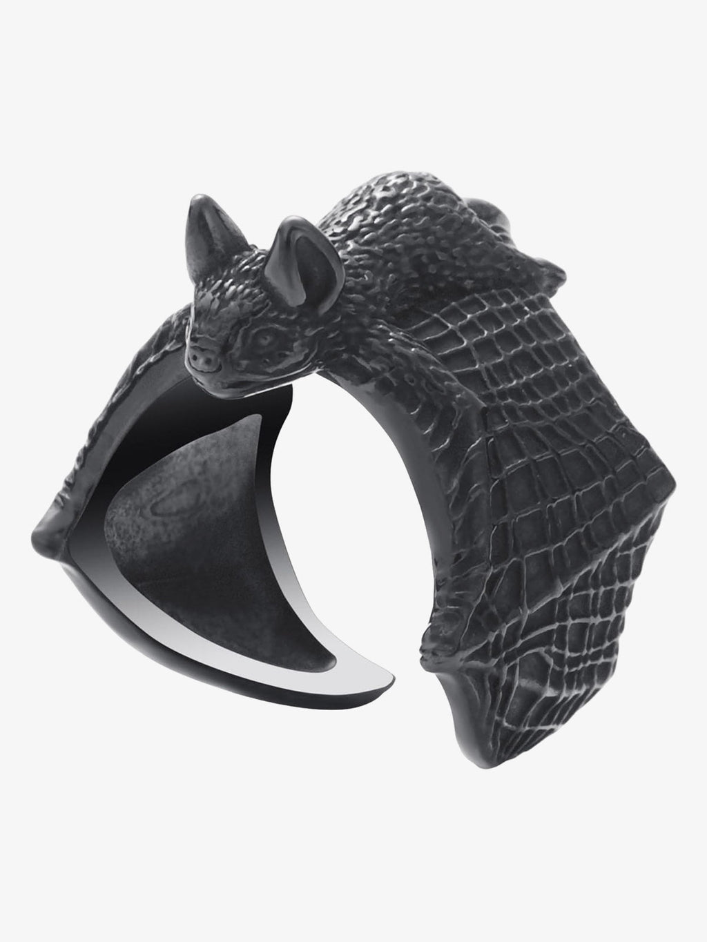 Gothic Bat Open Ring