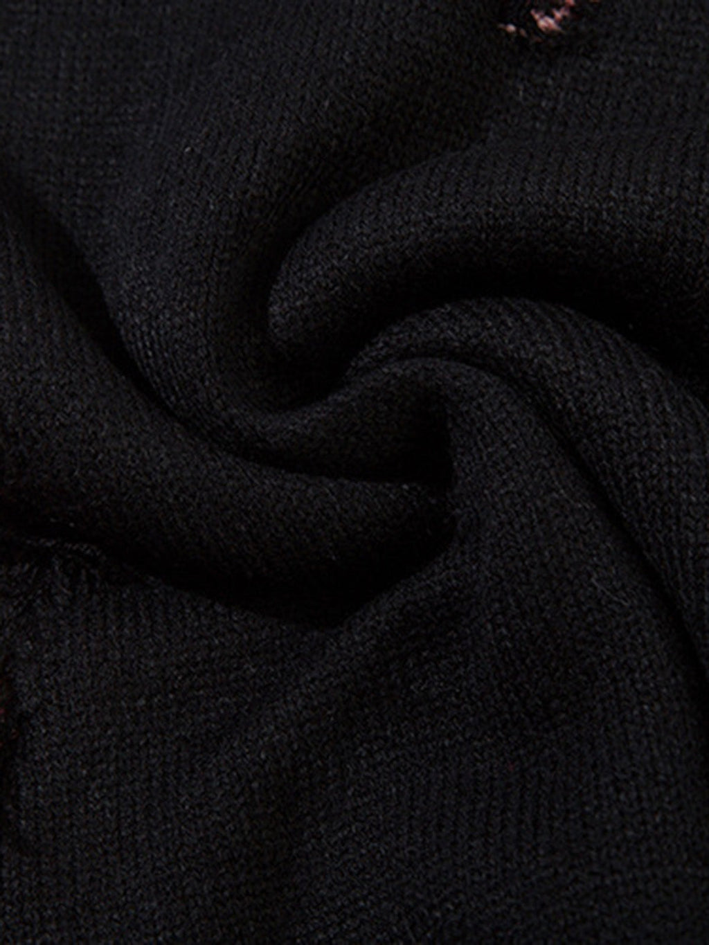 Niche Raw Edge Fringed Knit Sweater