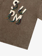 SPMD Letter Cable Graphic T-Shirt