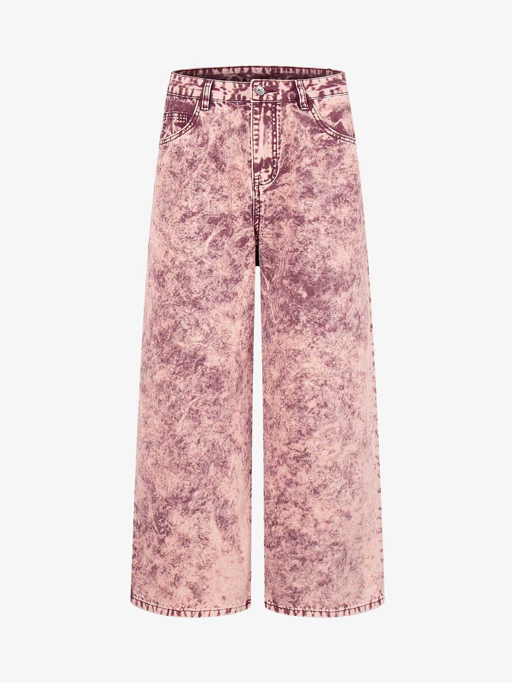 Purple Tie-Dye Finish Acid Wash Jeans