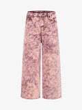 Purple Tie-Dye Finish Acid Wash Jeans