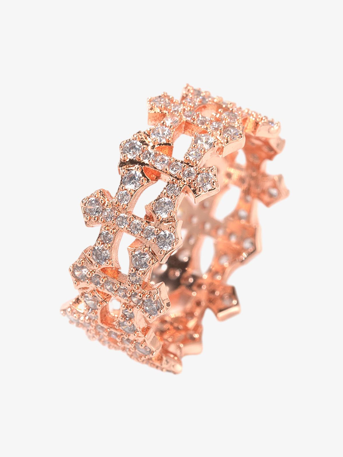 Hollow Cross Ring