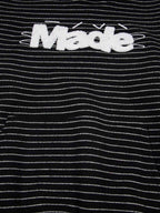 precipice Striped Terry Embroidery "Made" Hoodie