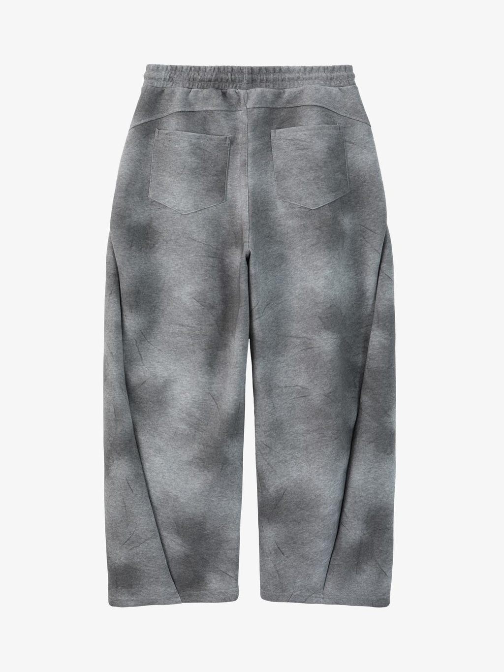 Vintage Washed Tie-Dye Zip Up Hoodie & Barrel Sweatpants Tracksuit