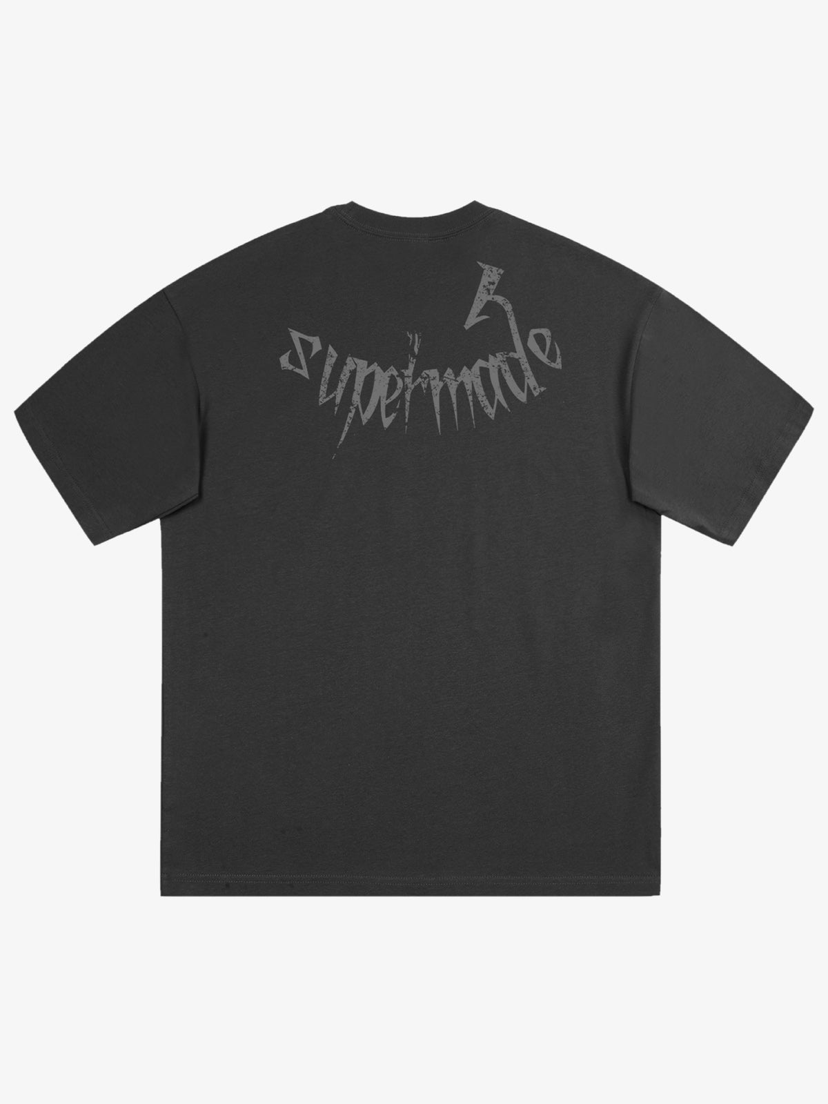 Gothic Skull Distressed Letter T-Shirt