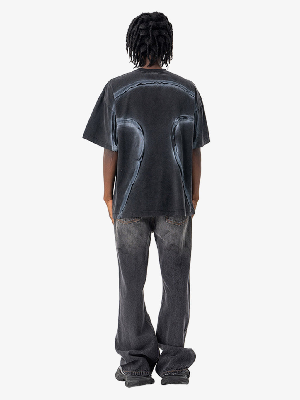 Retro Structured Panels T-Shirt