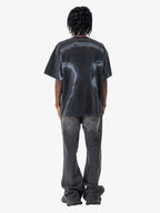 Retro Structured Panels T-Shirt
