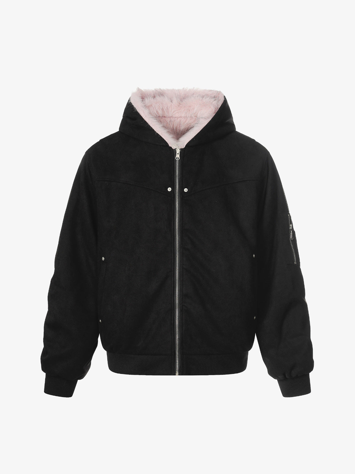 Street Fur Reversible Hooded Jacket - 2493